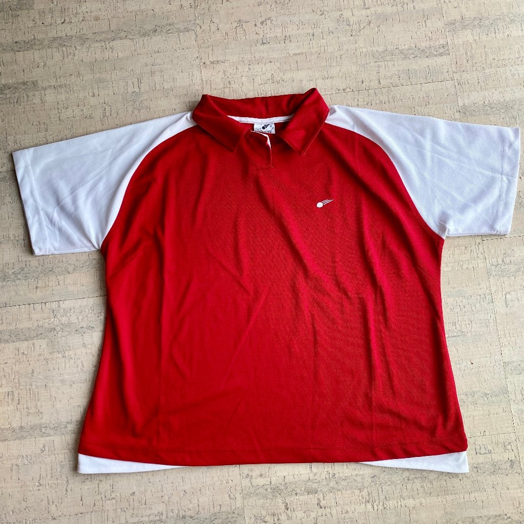 Rex Professional rood tennis shirt polo maat XL, Sport en Fitness, Ophalen of Verzenden, Zo goed als nieuw, Kleding, L2