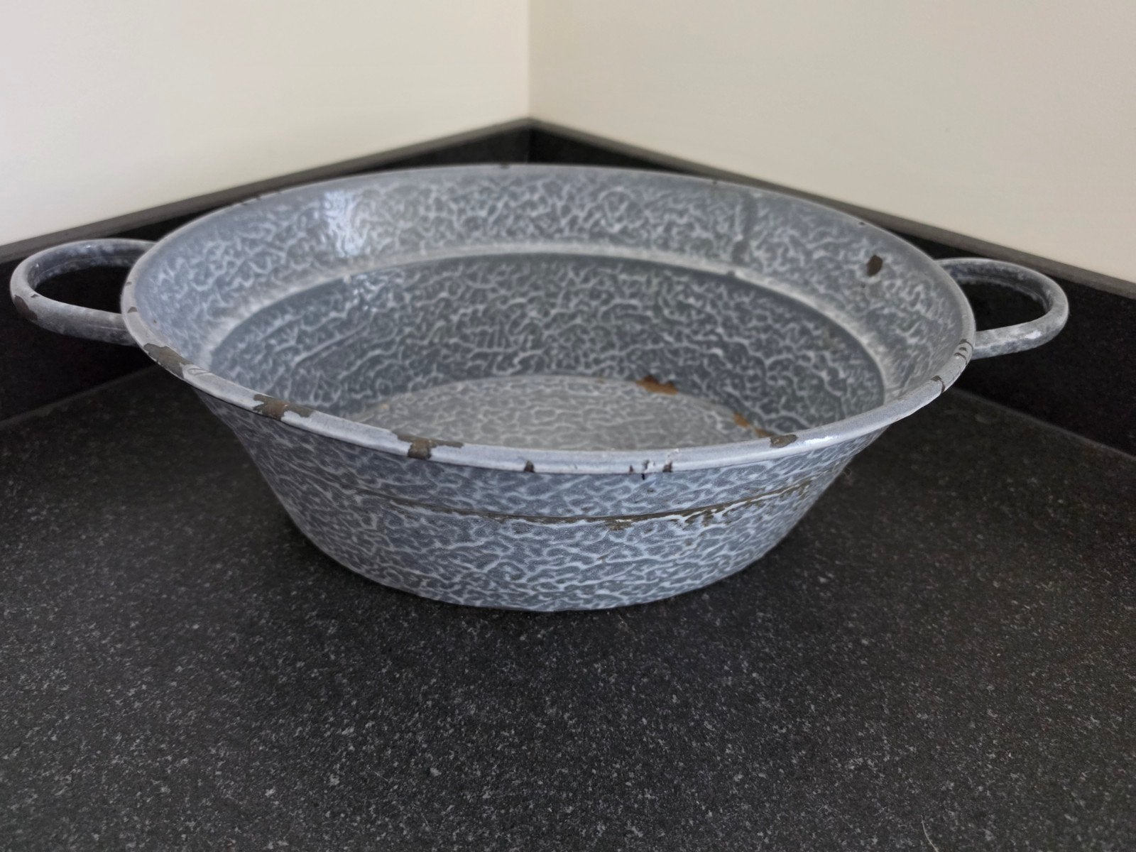 Ovenschaal, fruitschaal, overige schaal, wolkjesmotief, Ophalen of Verzenden
