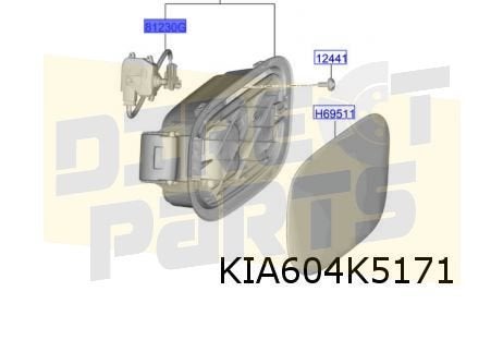 Kia Sportage (9/21-) (NQ5) vergrendeling tankklepmechanisme