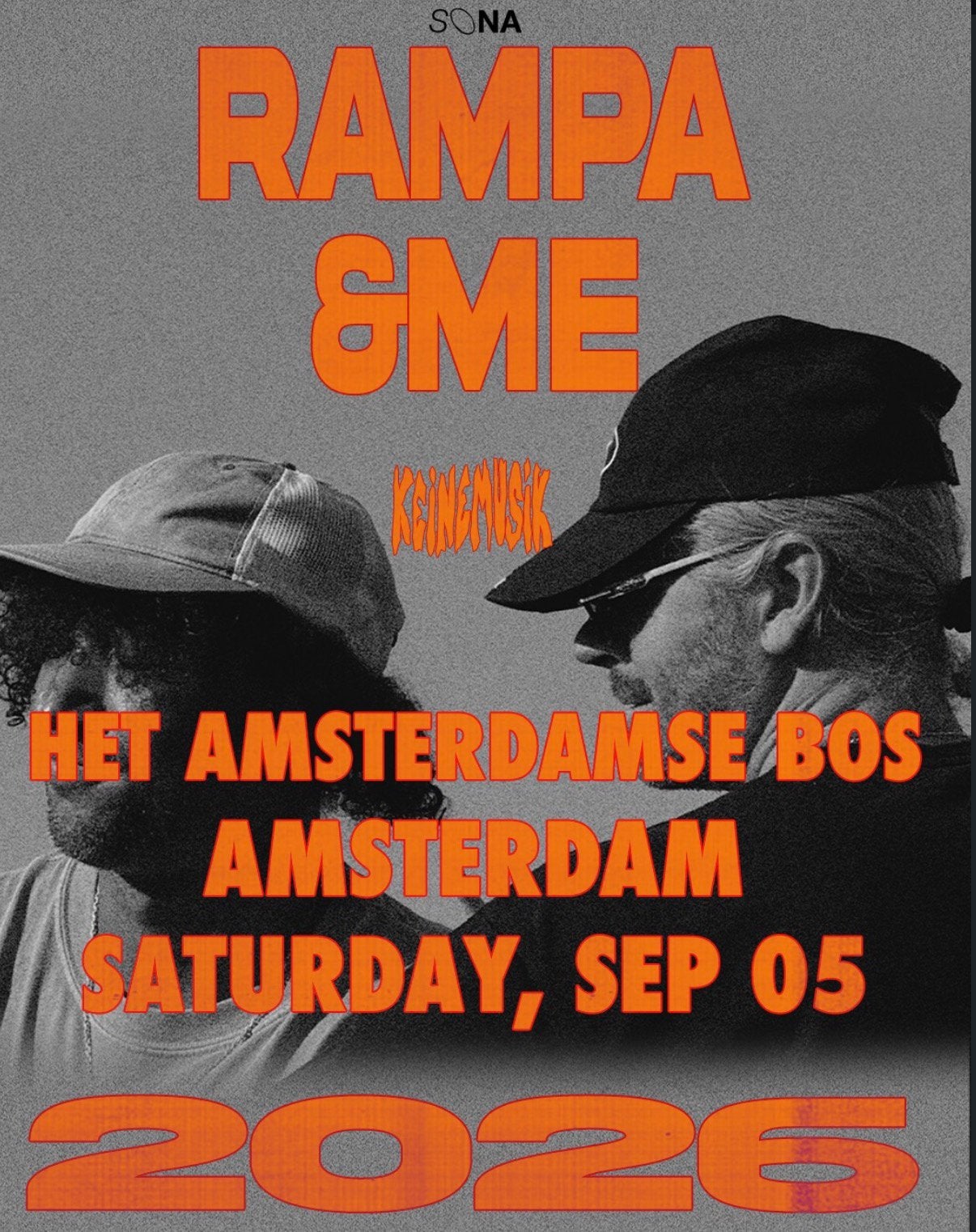 SONA presents: &ME and Rampa, Tickets en Kaartjes, Concerten | House, Techno en Trance, Drie personen of meer, September