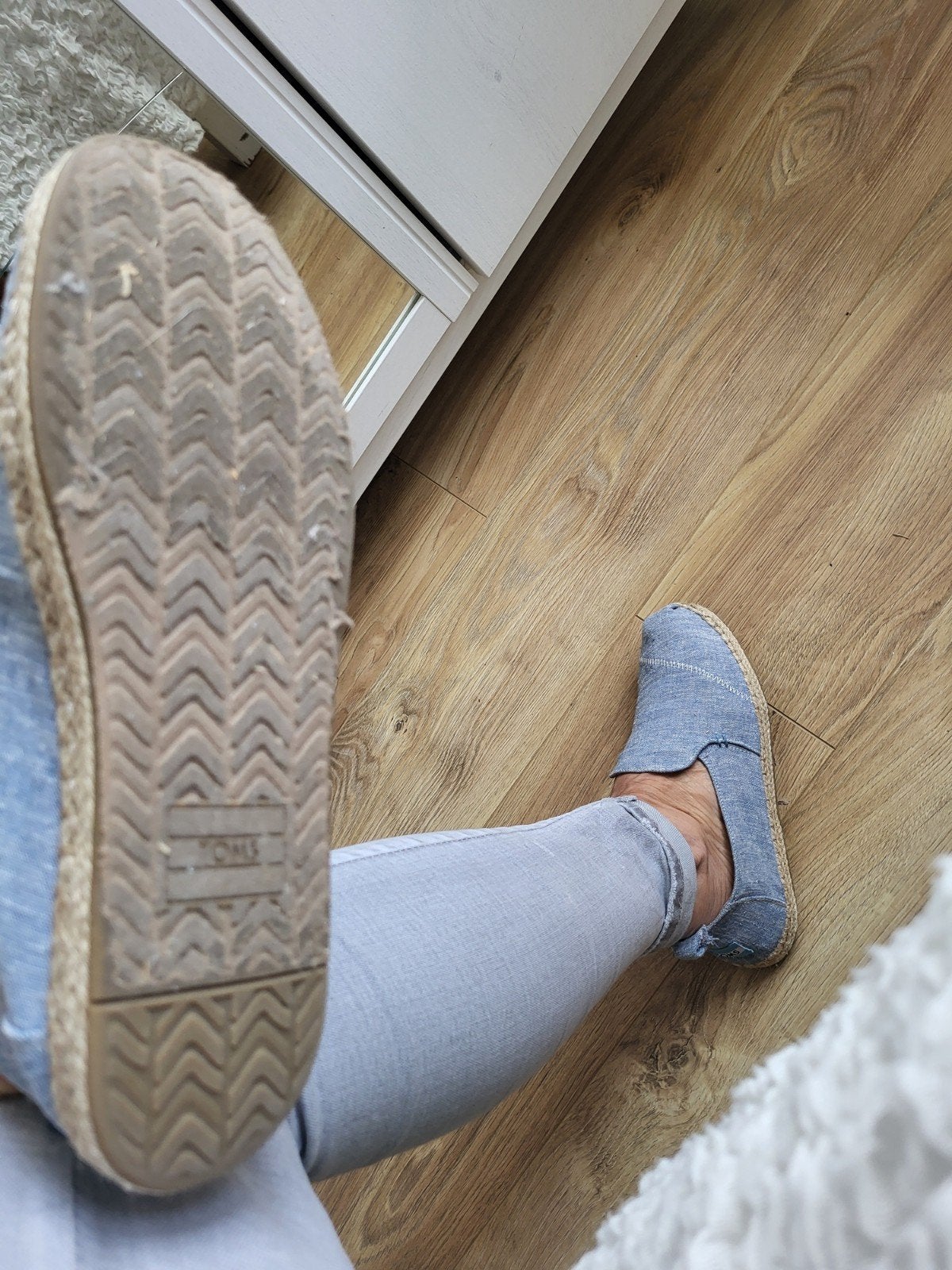 Toms jeansblauw mt 38,5, Blauw, Ophalen of Verzenden, Zo goed als nieuw, Toms