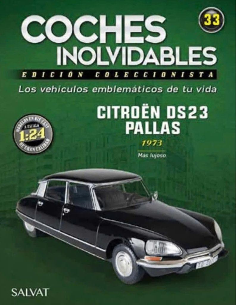 Citroen DS23 Pallas '73 schaal 1/24 Coches inolvidables # 33, Verzenden, Nieuw, Auto, Overige merken