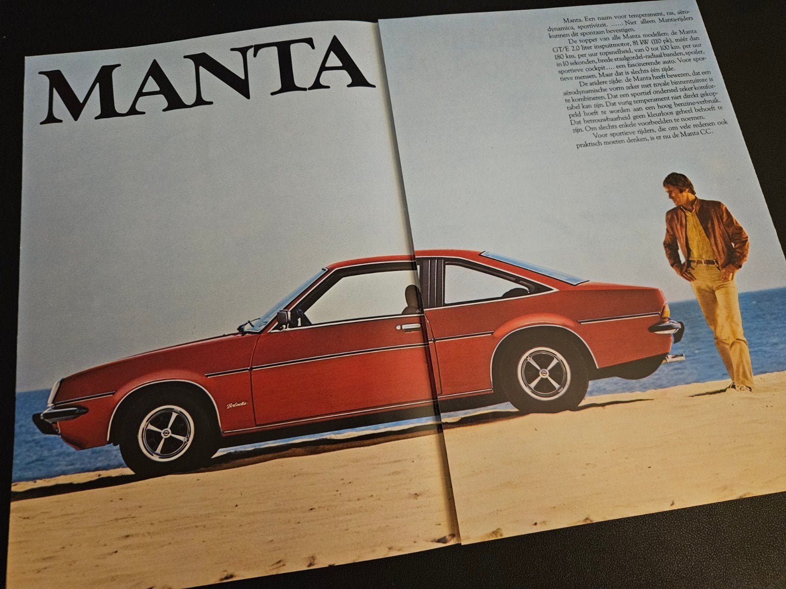 Brochure Opel Manta 1979, Ophalen of Verzenden, Zo goed als nieuw, Opel