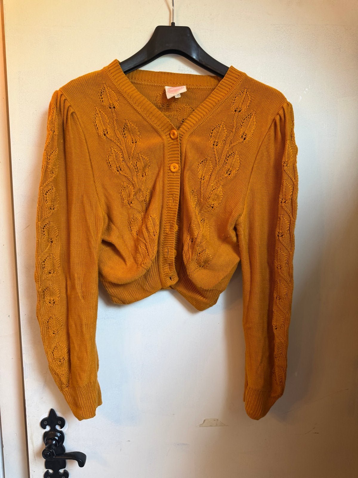 Emmy Design Sweden Mosterd Vest - Vintage Jaren '50 Stijl, Ophalen of Verzenden, Gedragen, Maat 42/44 (L), Geel