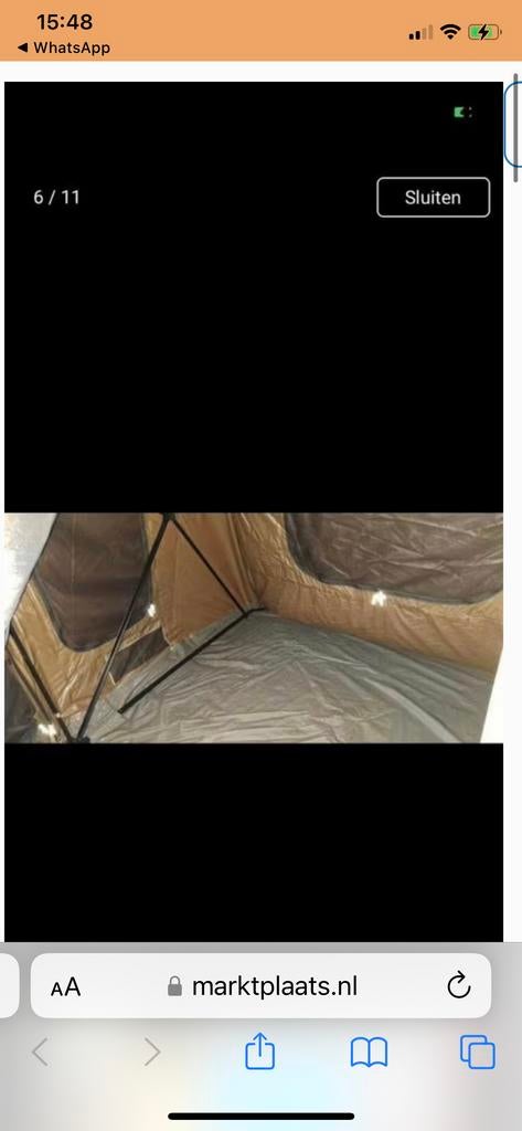 Rigmonky tent, Caravans en Kamperen, Ophalen of Verzenden, Gebruikt, Tot en met 2