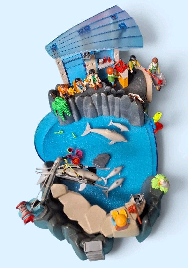 Playmobil Dolfinarium 4468 - Compleet met dolfijnen!, Gebruikt, Complete set, Overige typen, Ophalen of Verzenden