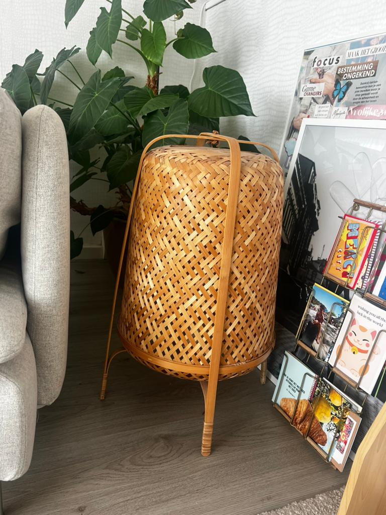 Rieten Lamp ikea €10, Ophalen, Zo goed als nieuw