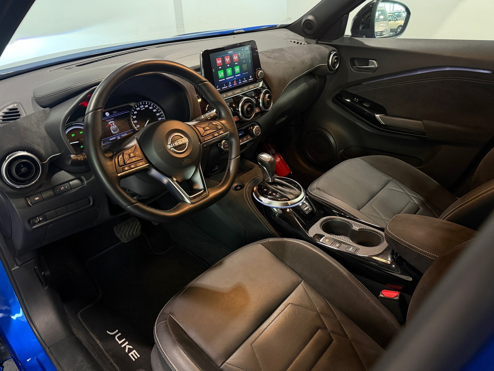 Nissan Juke 1.6 Hybrid N-Design BOSE|Camera|Carplay|LED|Keyl, 1300 kg, Gebruikt, 4 cilinders, Blauw