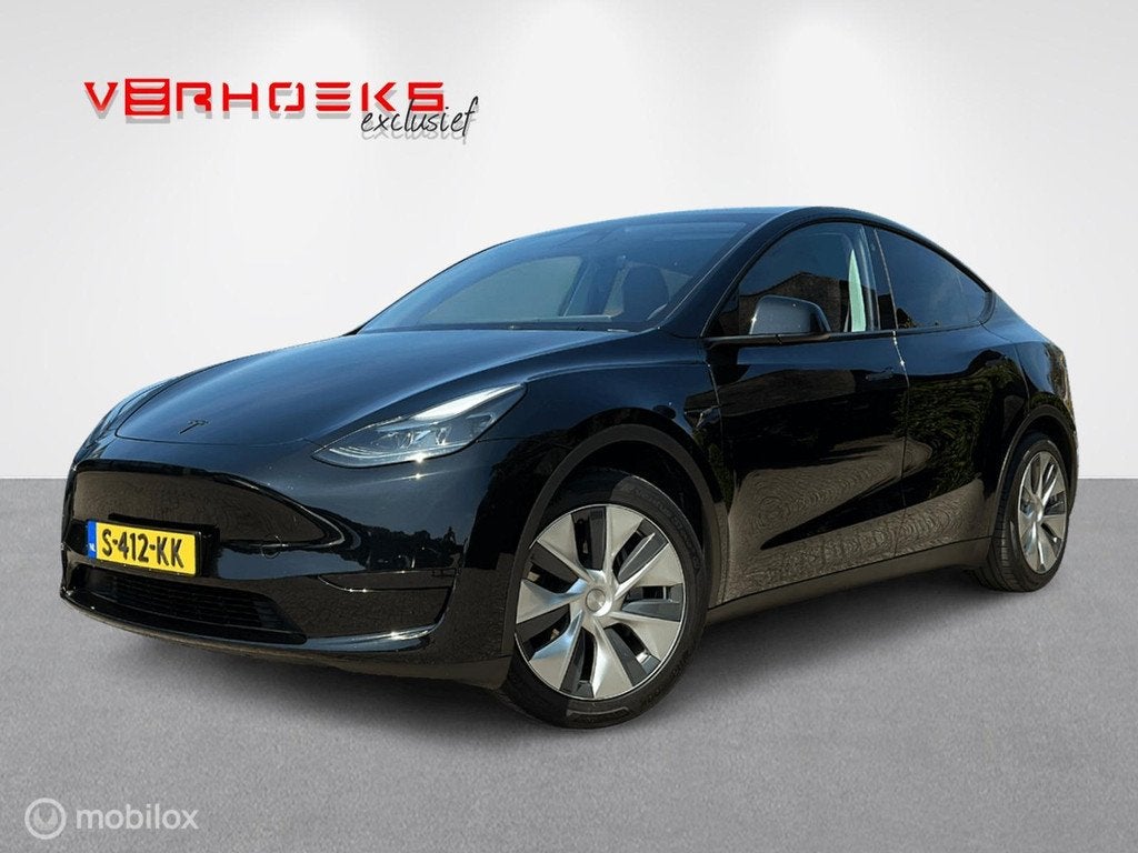 Tesla Model Y RWD BTW!, Auto's, Automaat, Achterwielaandrijving, Gebruikt, Zwart