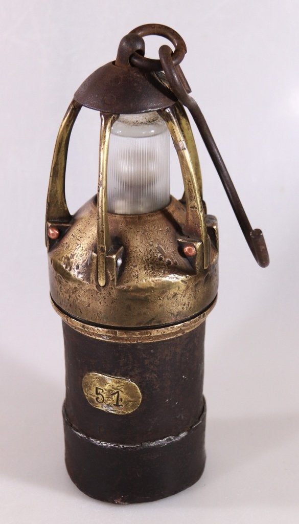 Antieke Originele Mijn werkers Lamp, Ophalen of Verzenden