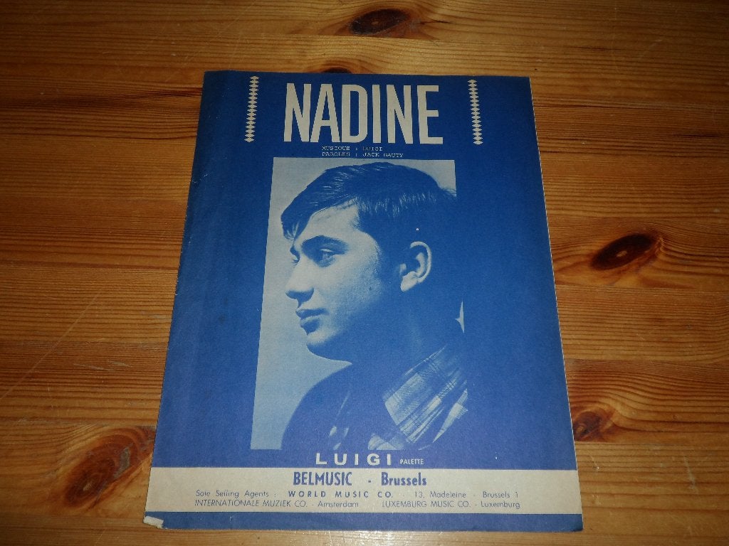 Luigi - nadine / priez pour moi, Muziek en Instrumenten, Bladmuziek, Gebruikt, Gitaar, Ophalen of Verzenden, Artiest of Componist