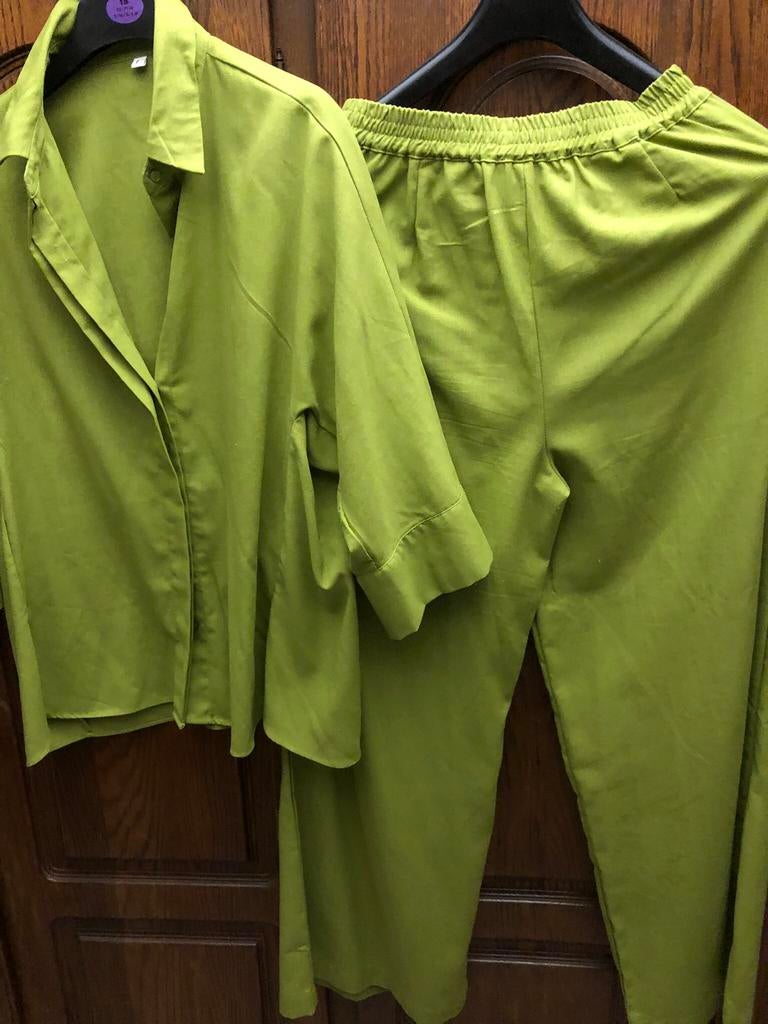 Broekpak 2 delig  pak broek en blouse, Kleding | Dames, Jasjes, Kostuums en Pakken, Ophalen of Verzenden, Zo goed als nieuw