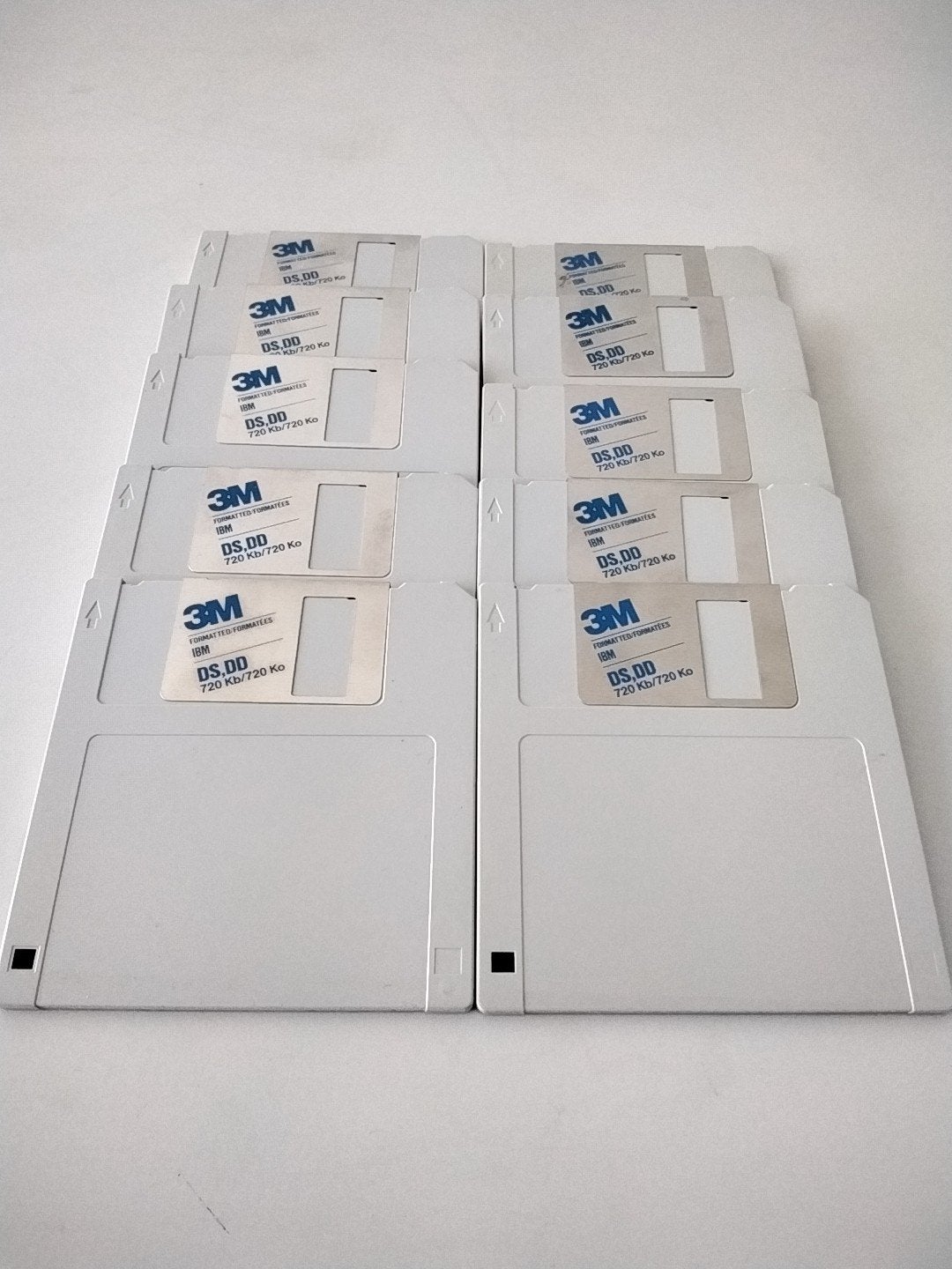 10 stuks 720kb diskettes van het merk 3M, Ophalen of Verzenden