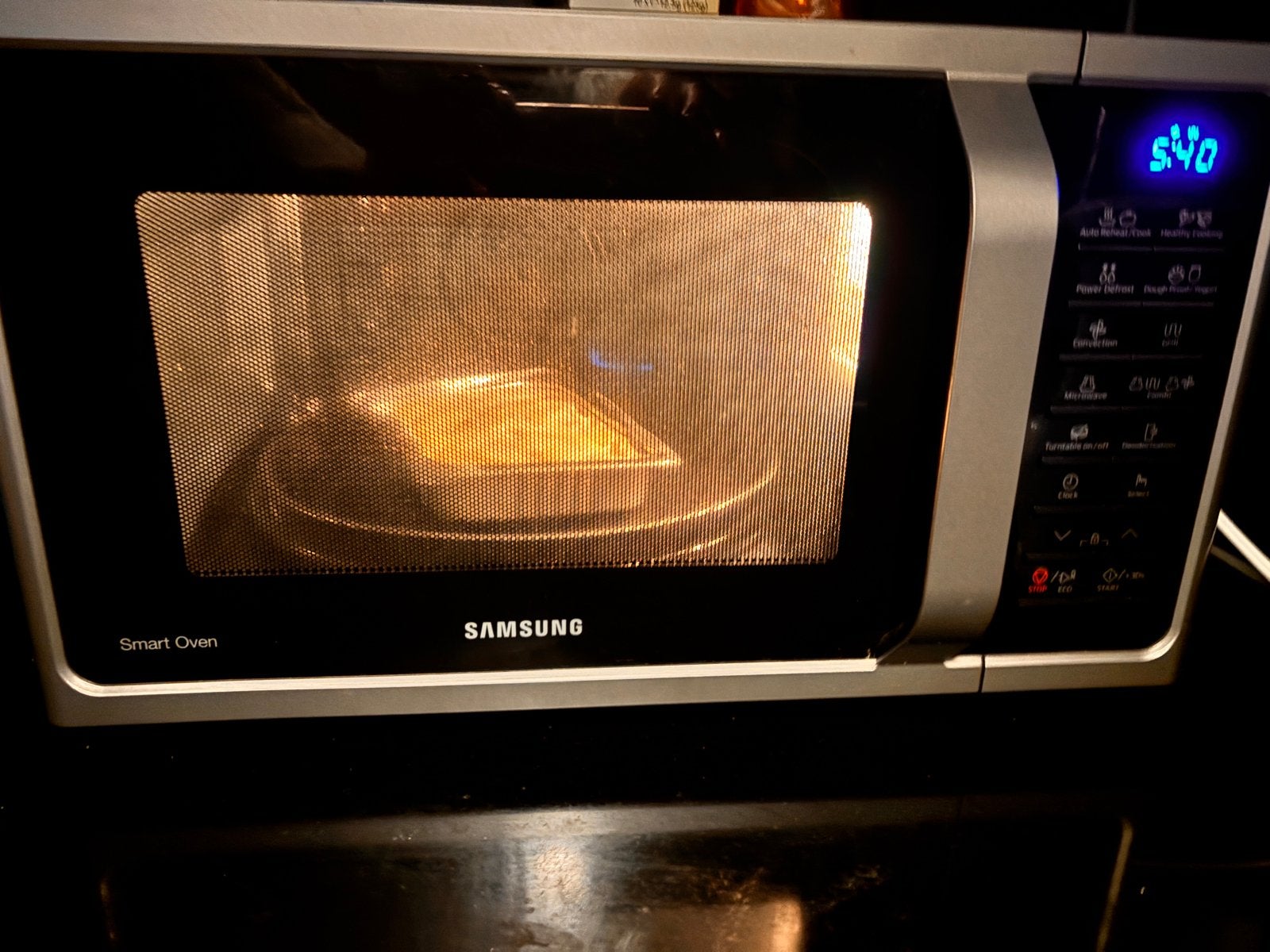 Samsung Smart Oven - Combimagnetron met Hete Lucht & Grill, Ophalen, Combimagnetron, Gebruikt, Grill