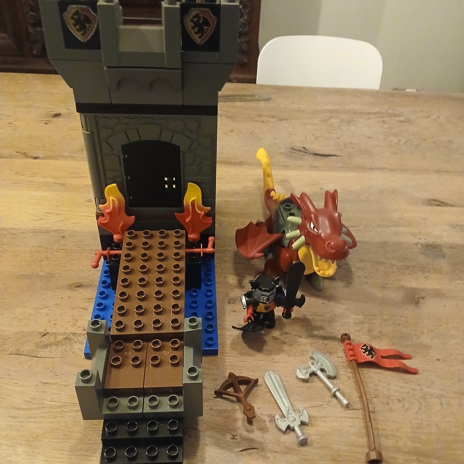 Lego Duplo Drakentoren 4776, Ophalen of Verzenden, Gebruikt, Overige merken