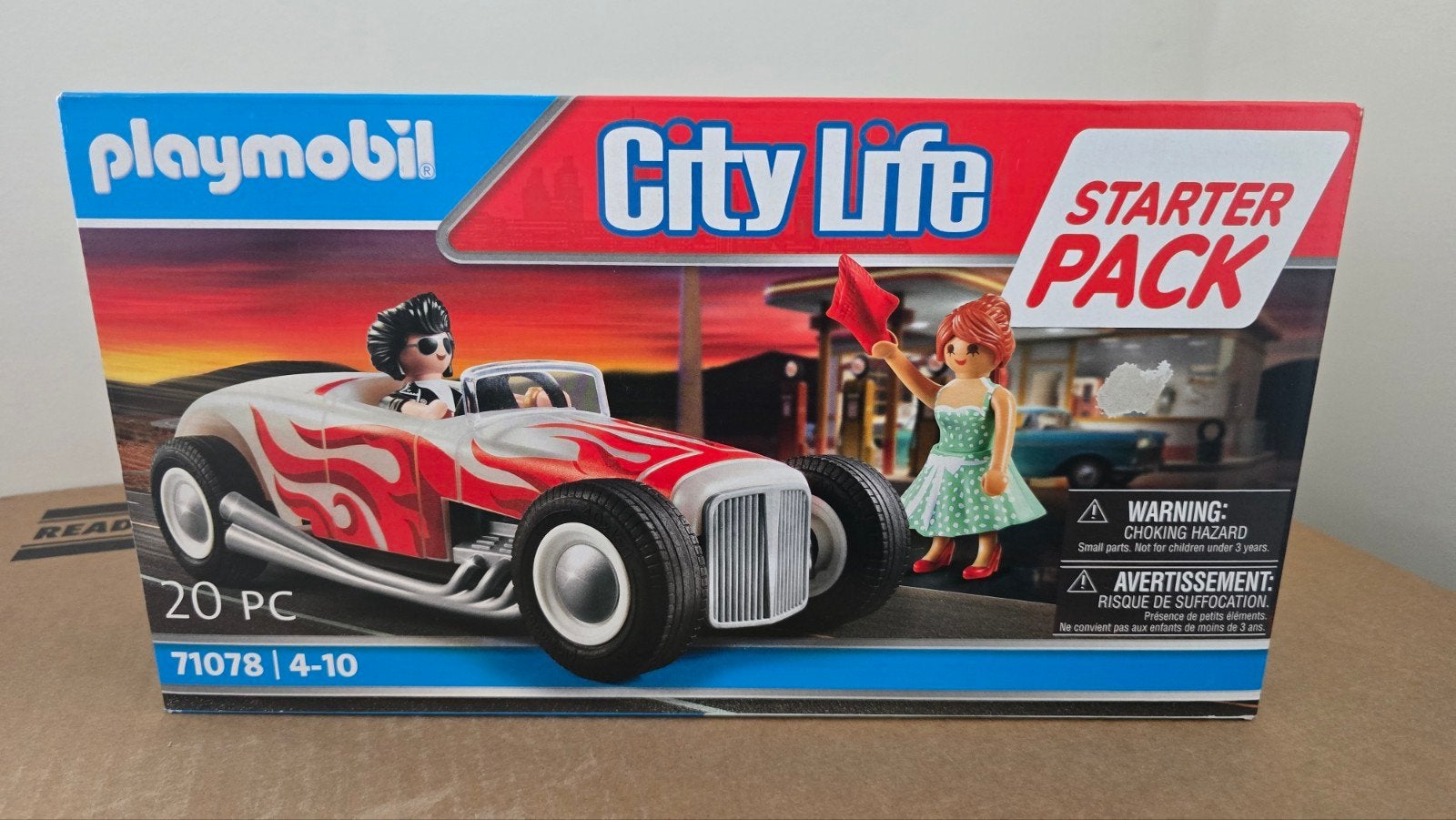Playmobil 71078 City Life Hot Rod rood nieuw in doos, Ophalen of Verzenden, Nieuw, Complete set