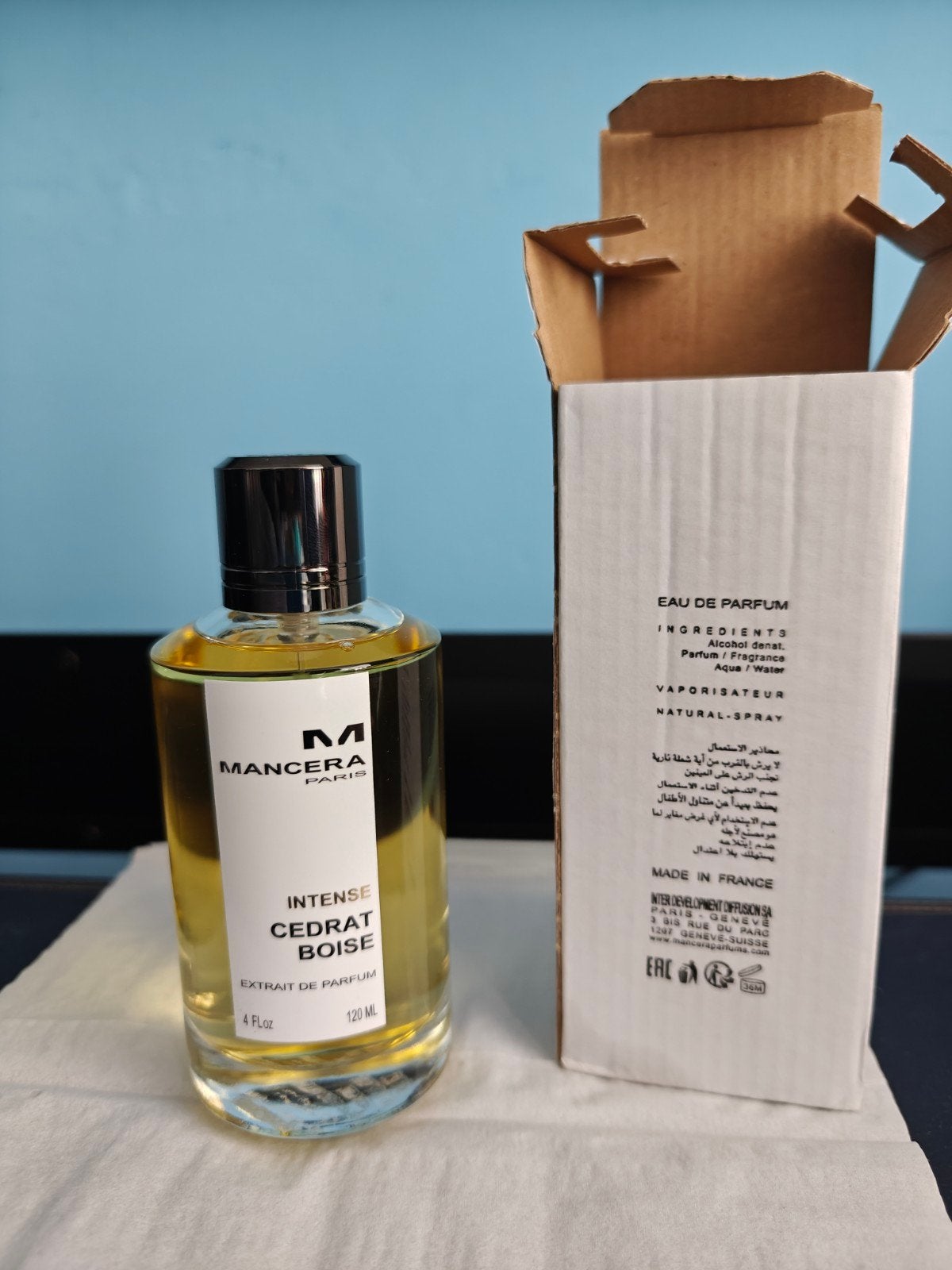 Mancera Intense Cedrat Boise Extrait de Parfum 120 ML, Ophalen of Verzenden, Zo goed als nieuw