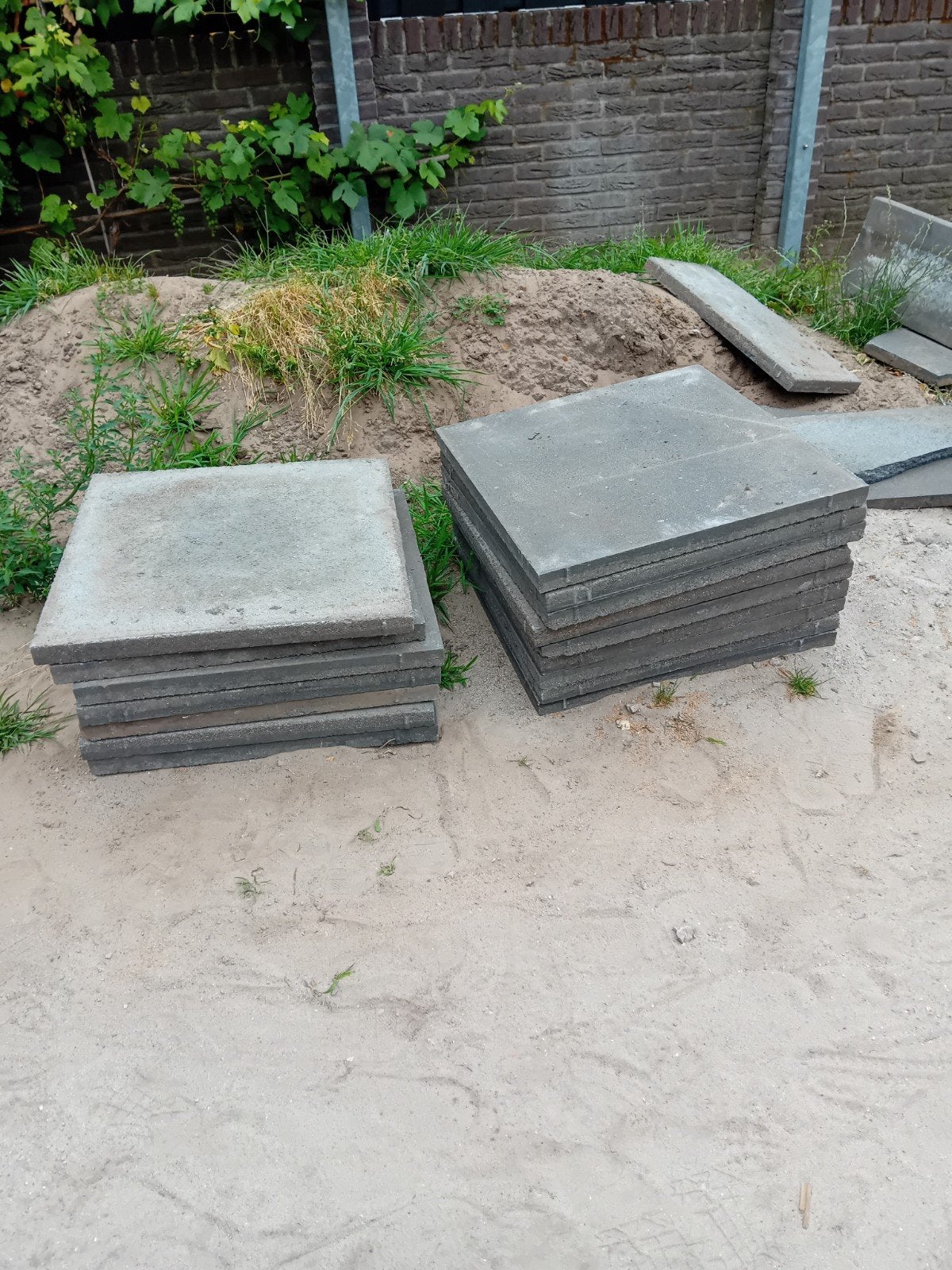 Tuin tegels, Ophalen, Gebruikt, Beton, Terrastegels