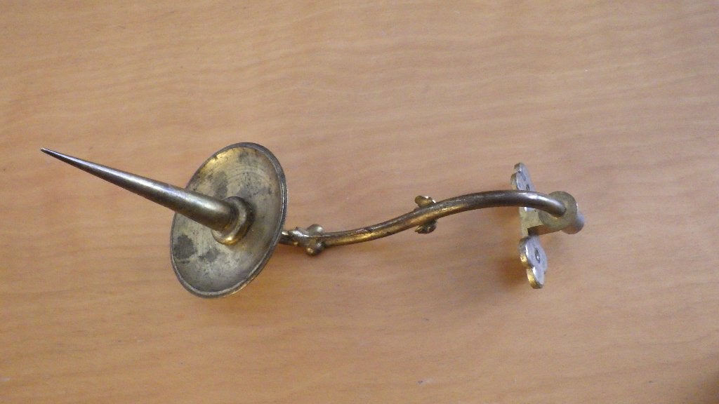 mooie retro wandkandelaar, Huis en Inrichting, Woonaccessoires | Kandelaars en Kaarsen, Ophalen of Verzenden, Gebruikt, Kandelaar