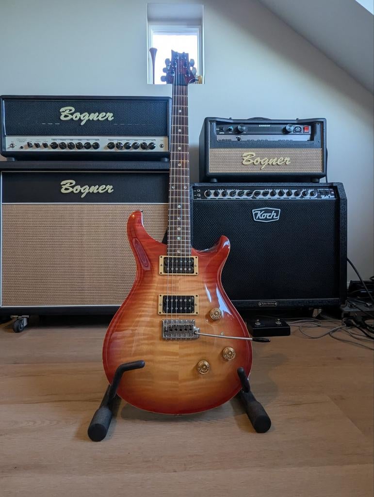 Paul Reed Smith Custom 24 '91 Vintage Sunburst PRS USA Moons, Muziek en Instrumenten, Ophalen of Verzenden, Gebruikt, Solid body