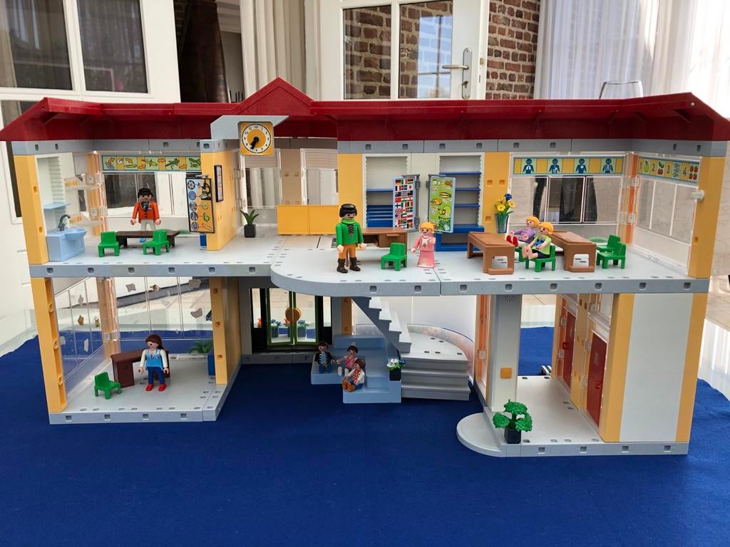 Playmobil School met vintage poppetjes, Ophalen, Gebruikt, Complete set