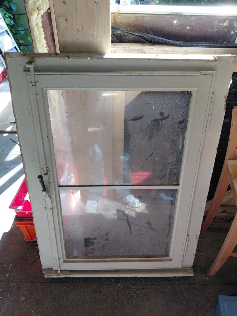 Gebruikt raamkozijn enkel glas, Ophalen, Gevelraam of Ruit, Gebruikt, 80 tot 120 cm