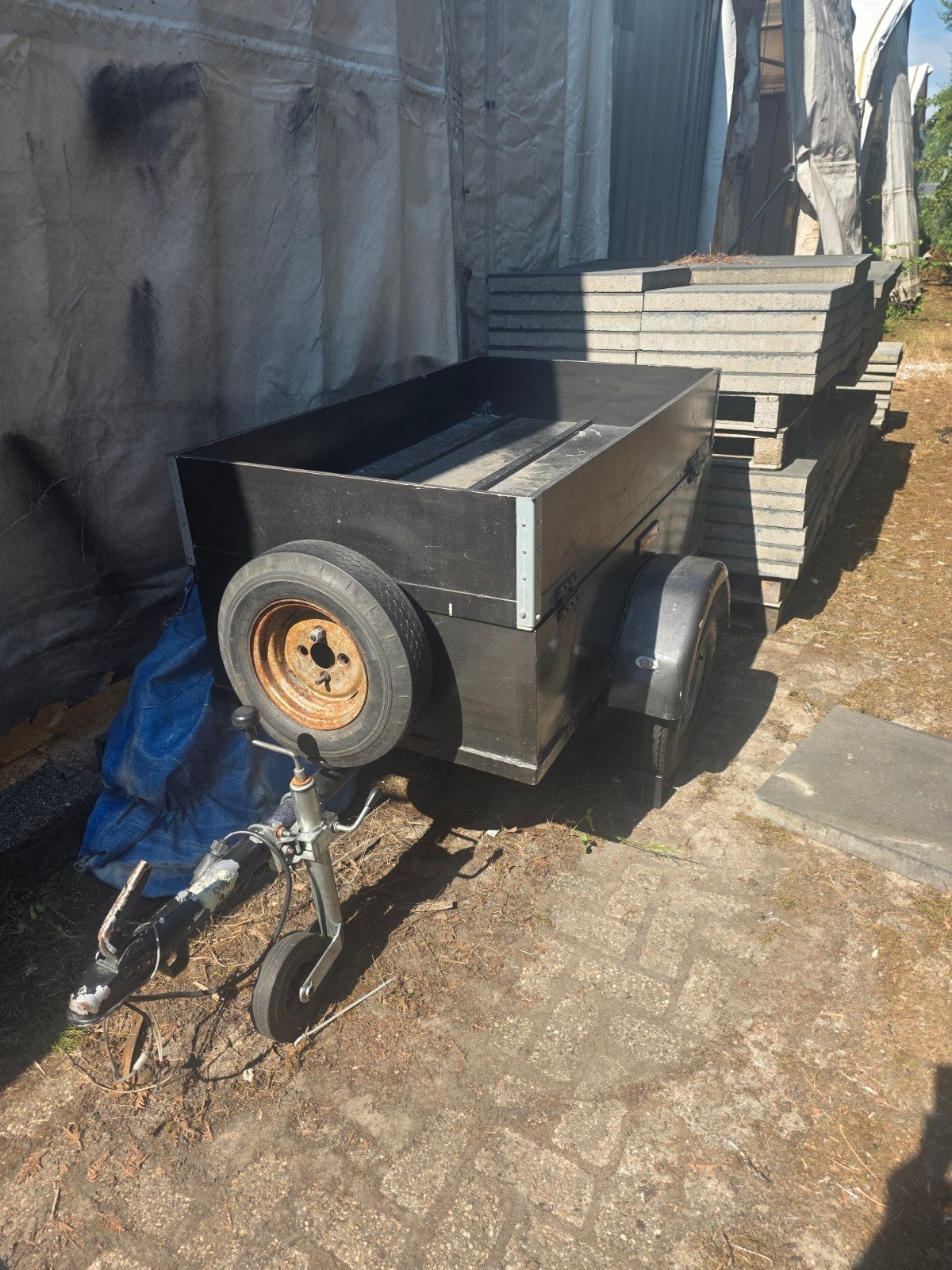 Aanhanger, opknapper - Goedgekeurd en volledige check gehad., Auto diversen, Aanhangers en Bagagewagens, Ophalen, Gebruikt