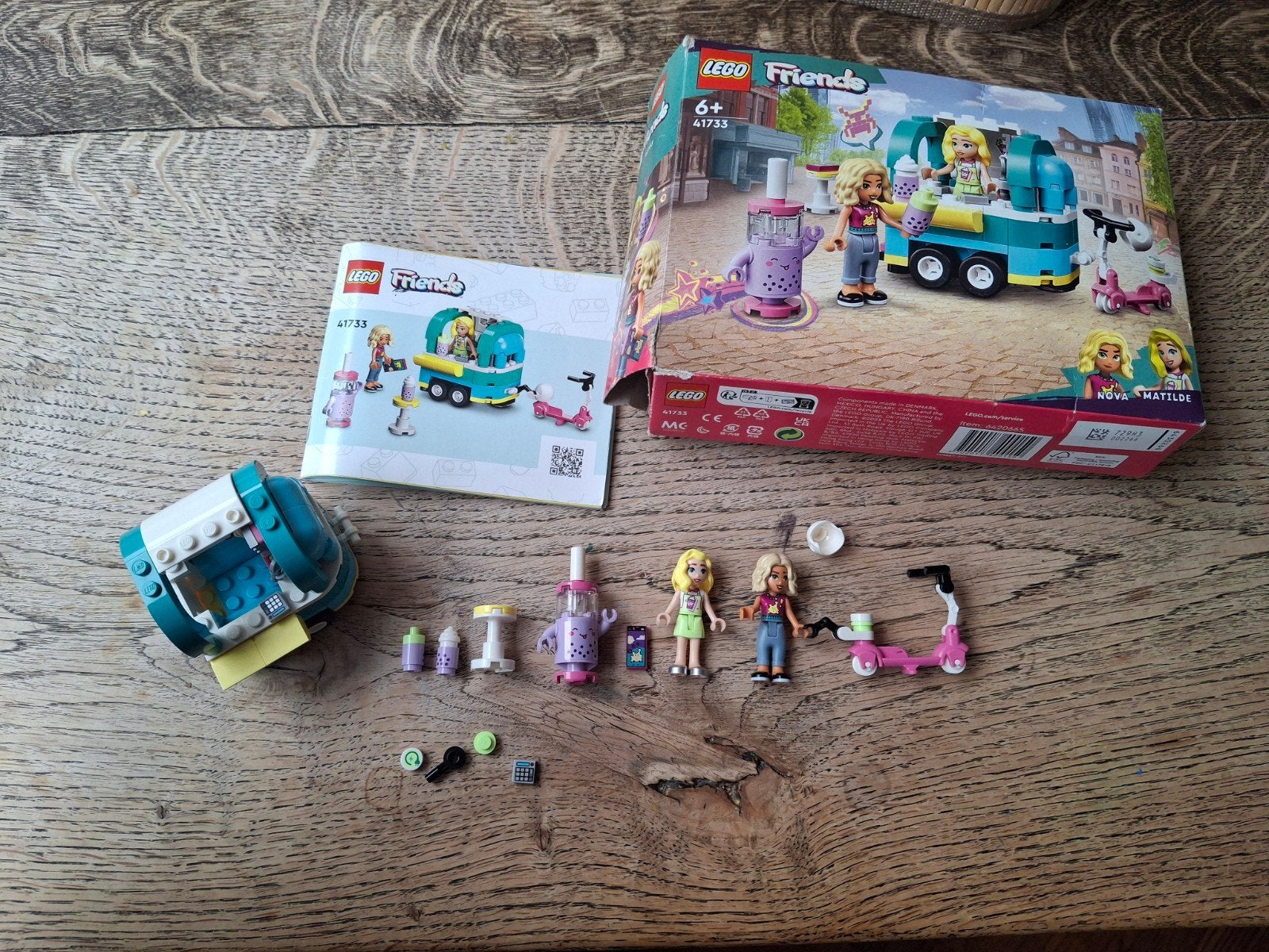 LEGO Friends Bubble Tea Mobiele Fiets 41733, Ophalen of Verzenden, Zo goed als nieuw