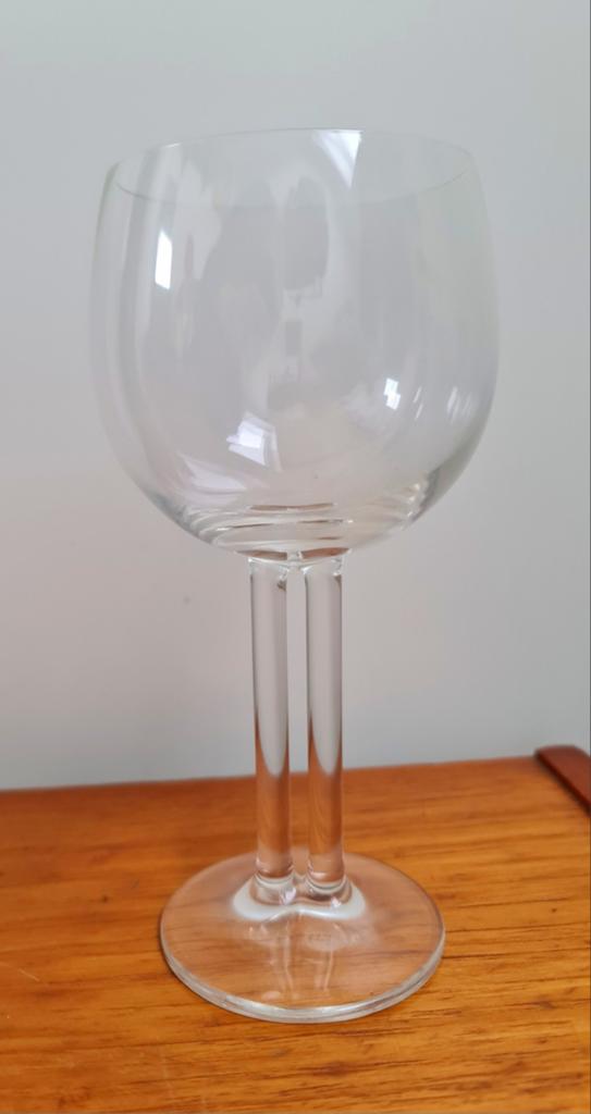 Wijnglas kristal met dubbele steel Rosenthal Cupola zeldzaam, Antiek en Kunst, Antiek | Glas en Kristal, Ophalen
