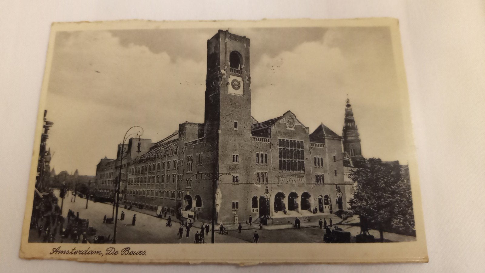 Amsterdam, de Beurs, gelopen 1942, Ophalen of Verzenden, 1940 tot 1960, Gelopen, Noord-Holland