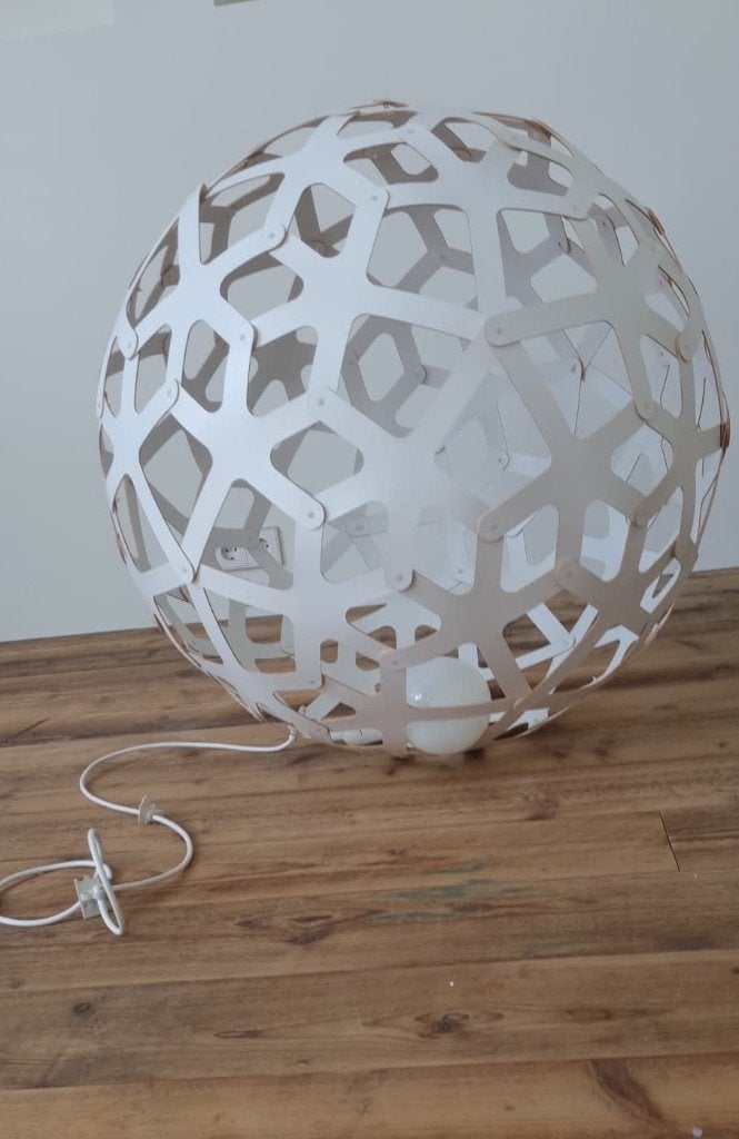 Hanglamp Coral David Trubridge, Ophalen, Zo goed als nieuw, Natuurlijk materiaal, E27 (groot)