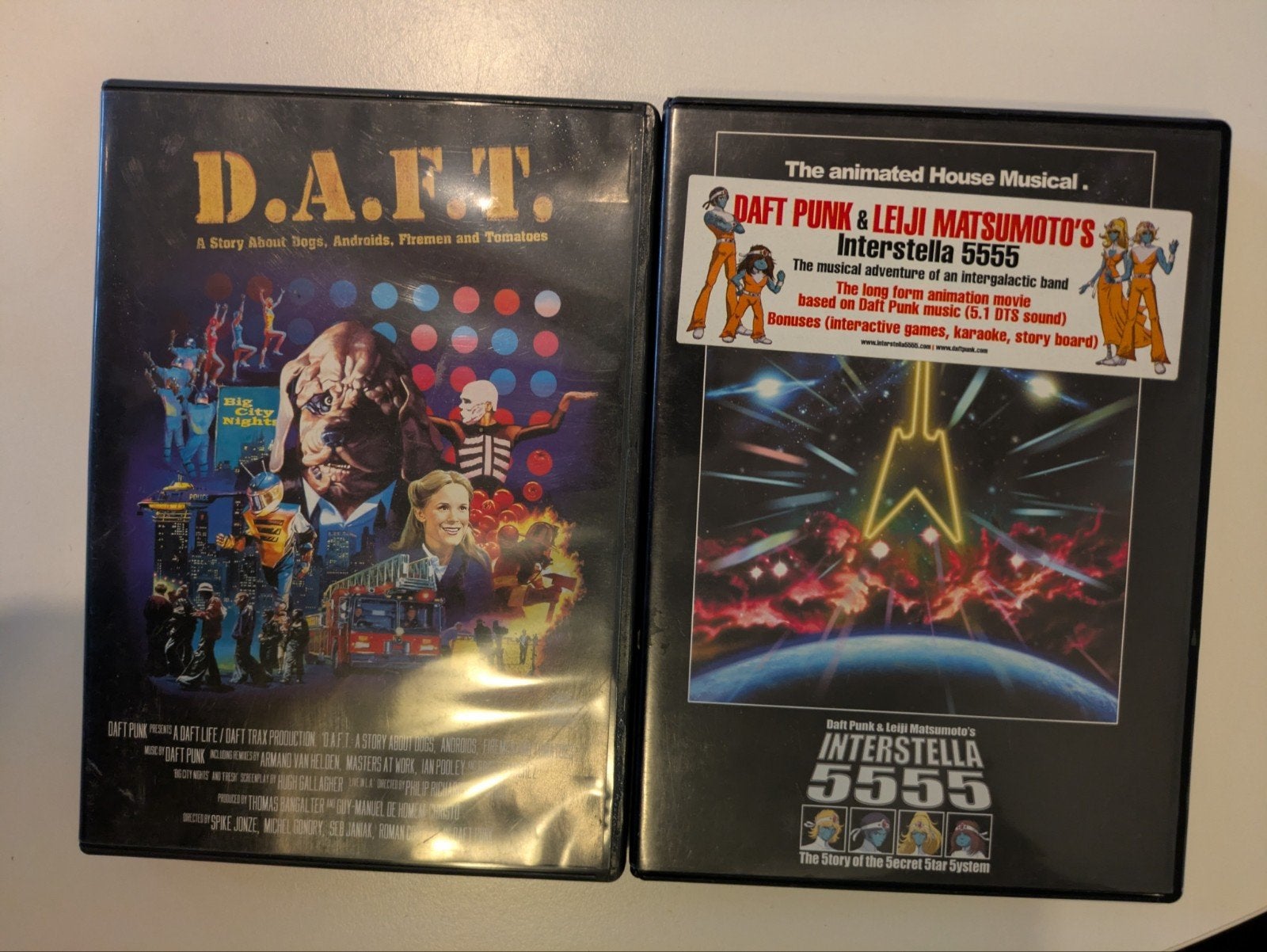 Daft Punk DVD (D.A.F.T. en INTERSTELLA5555), Vanaf 16 jaar, Ophalen of Verzenden, Gebruikt, Film