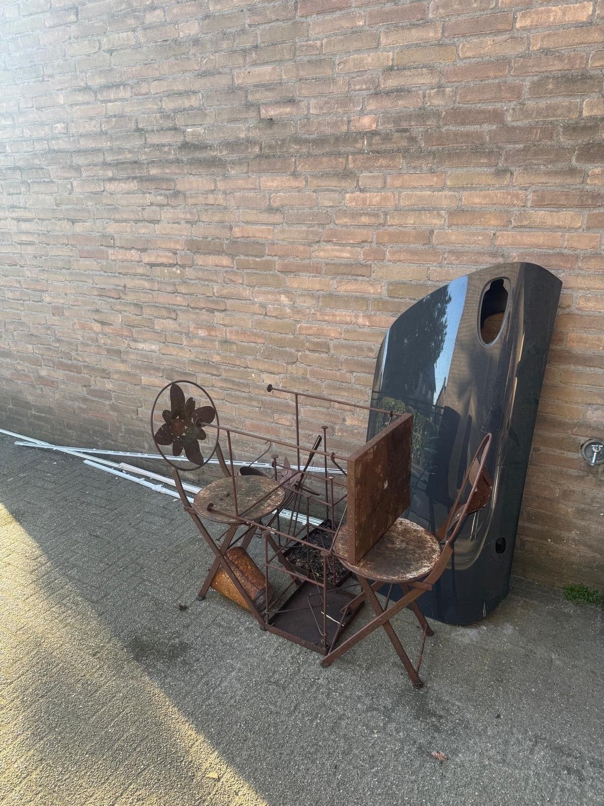 Gratis ophalen: Oud ijzer, Ophalen
