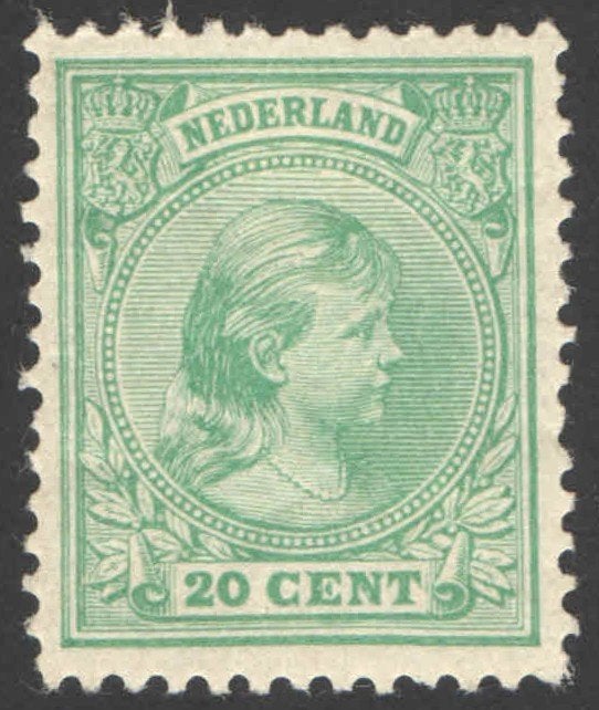 Nederland NVPH nr 40 ongebruikt Prinses Wilhelmina 1891, Ophalen of Verzenden, T/m 1940, Postfris