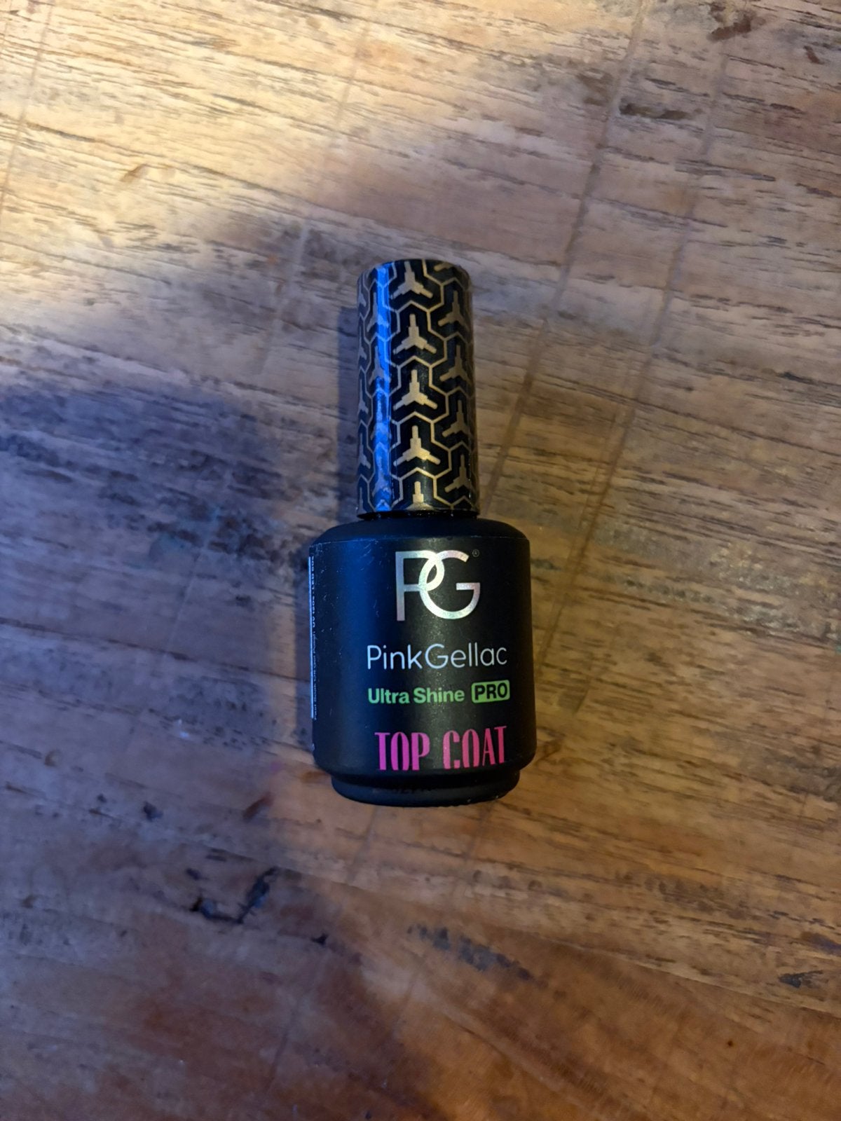 Pink gellac ultra shine pro topcoat, Ophalen of Verzenden, Zo goed als nieuw, Overige kleuren, Handen en Nagels