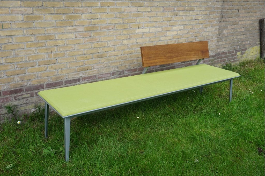Ahrend 600 museumbank, wachtkamerbank bankje, Huis en Inrichting, Gebruikt, Minder dan 75 cm, Niet ingevuld, Driepersoons