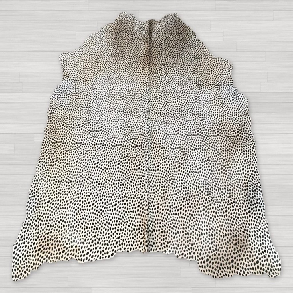 Koeienhuid cheetahprint offwhite 200x180cm | Lederstore, Landelijk, modern, Scandinavisch, industrieel, 150 tot 200 cm, Overige vormen