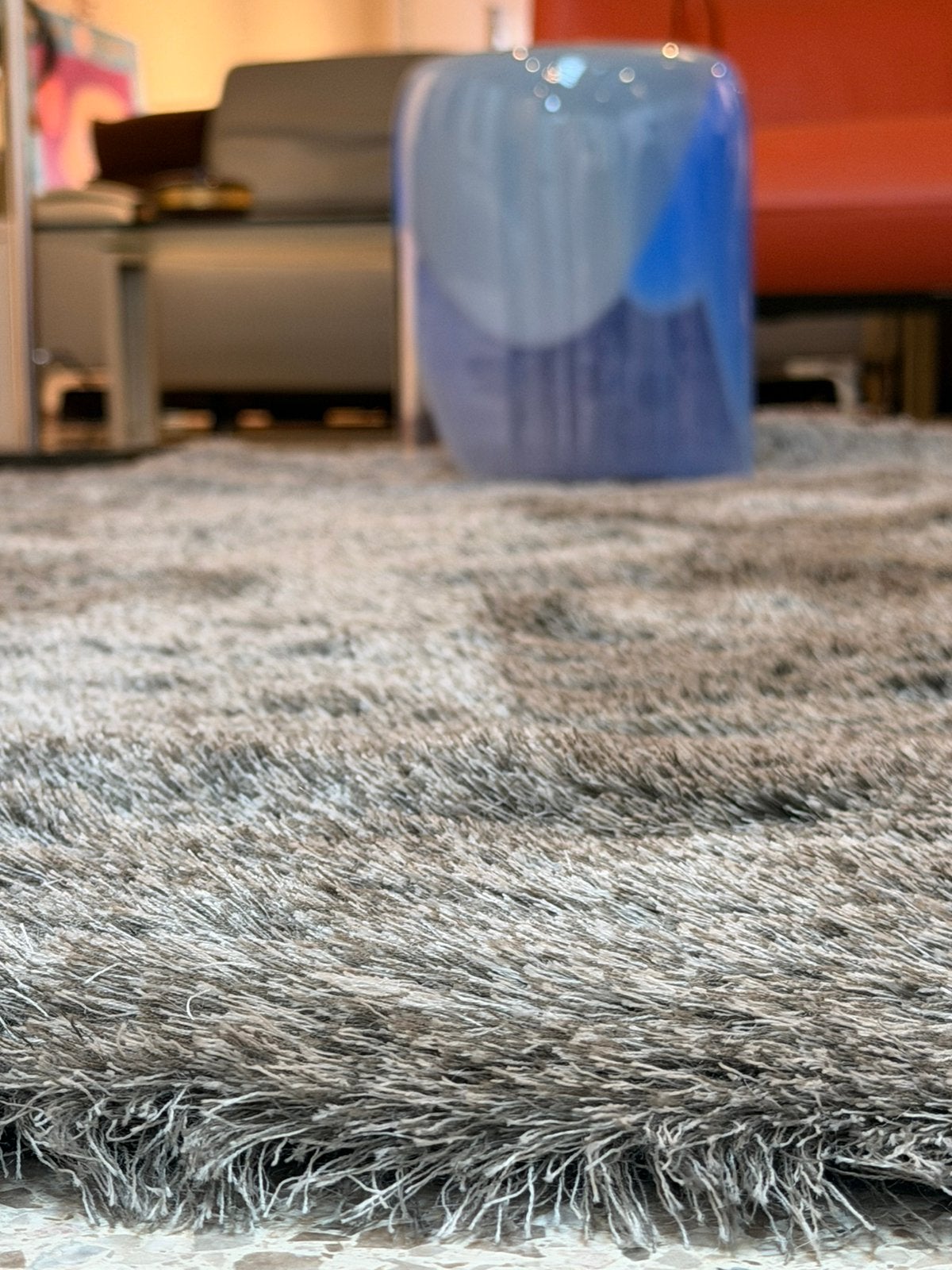 Brink en Campman Longbarn Ripe (mohair) tapijt NIEUW €5400,-, Ophalen, Vierkant, 200 cm of meer, Grijs