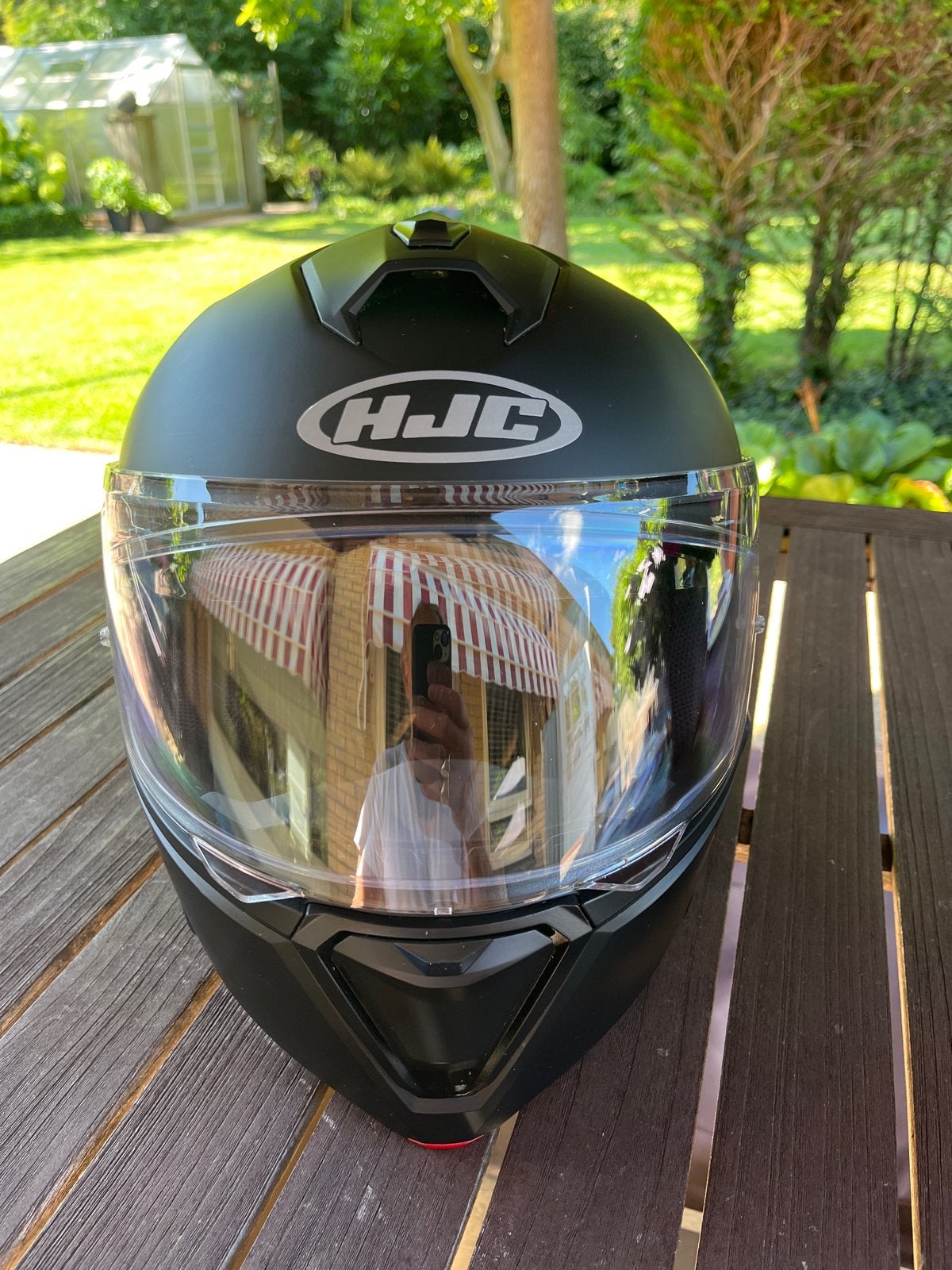 HJC i90 Systeemhelm met Sena SF2 Intercom - Maat XL, Motoren, Kleding | Motorhelmen, Systeemhelm, Heren, Ophalen of Verzenden