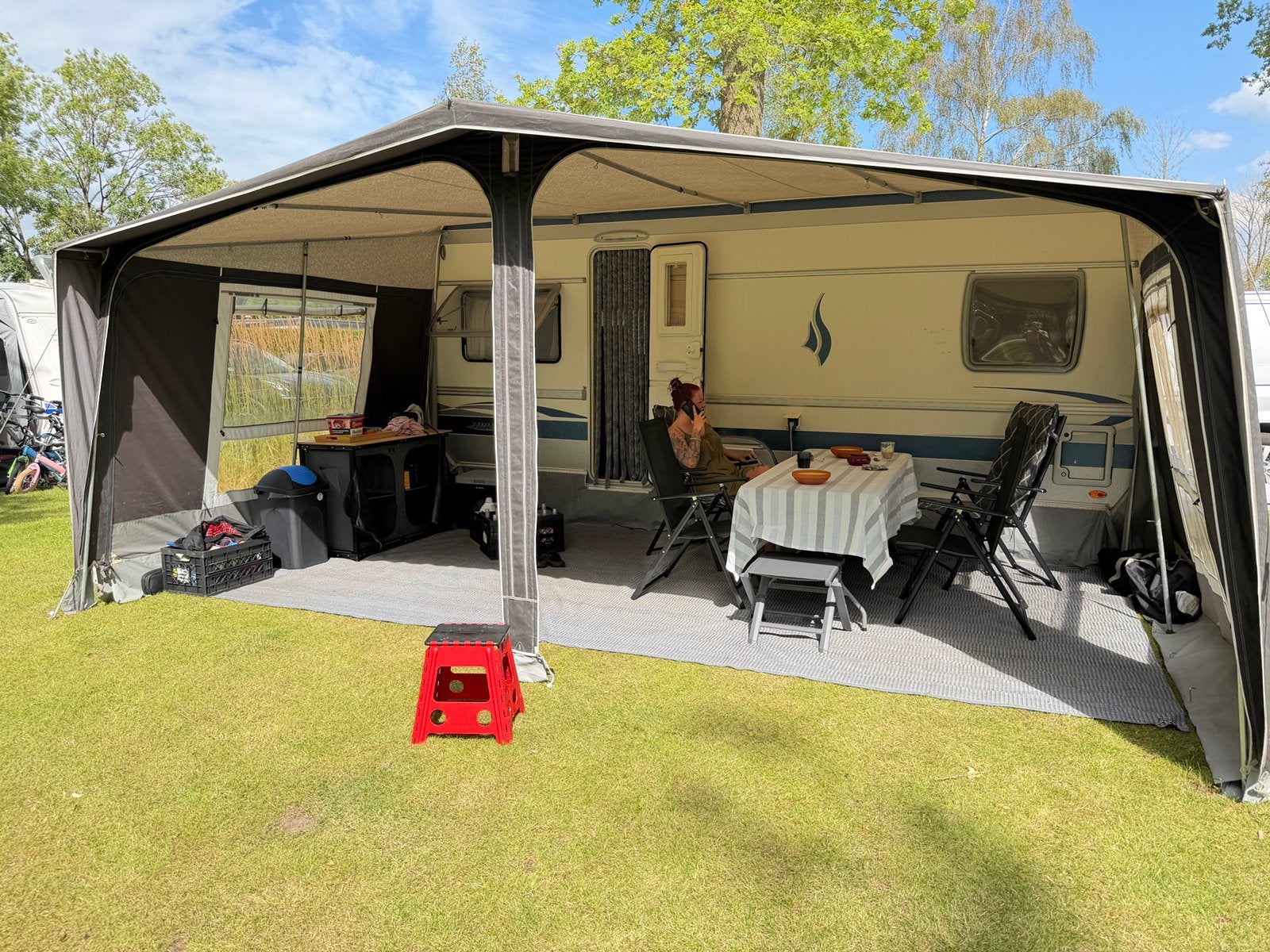 Fendt topas 510. 2006. Met isabella voortent., Caravans en Kamperen, Caravans, Particulier, tot en met 4, 1000 - 1250 kg, Rondzit