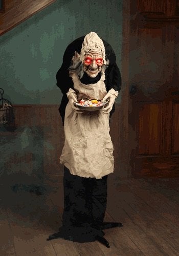 Halloween animatronic heks, Ophalen, Zo goed als nieuw, Halloween of Griezel