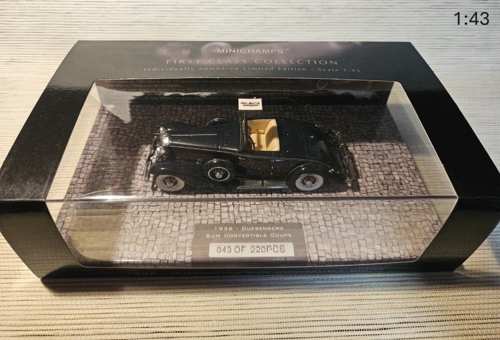 minichamps duesenberg, Ophalen of Verzenden, Zo goed als nieuw, Auto, MiniChamps