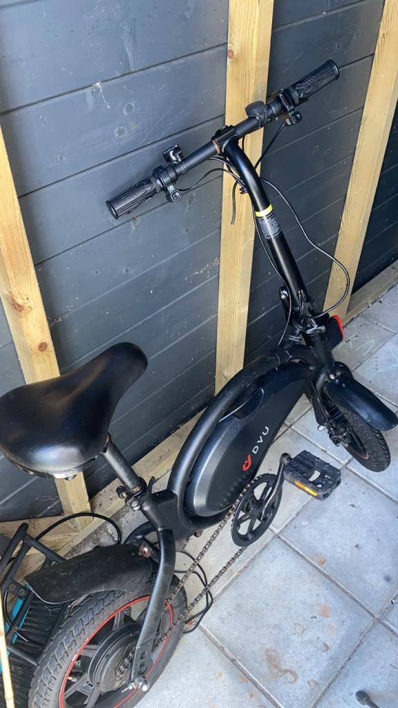 DYU elektrische fiets, Overige merken, Minder dan 30 km per accu, Gebruikt, Ophalen of Verzenden