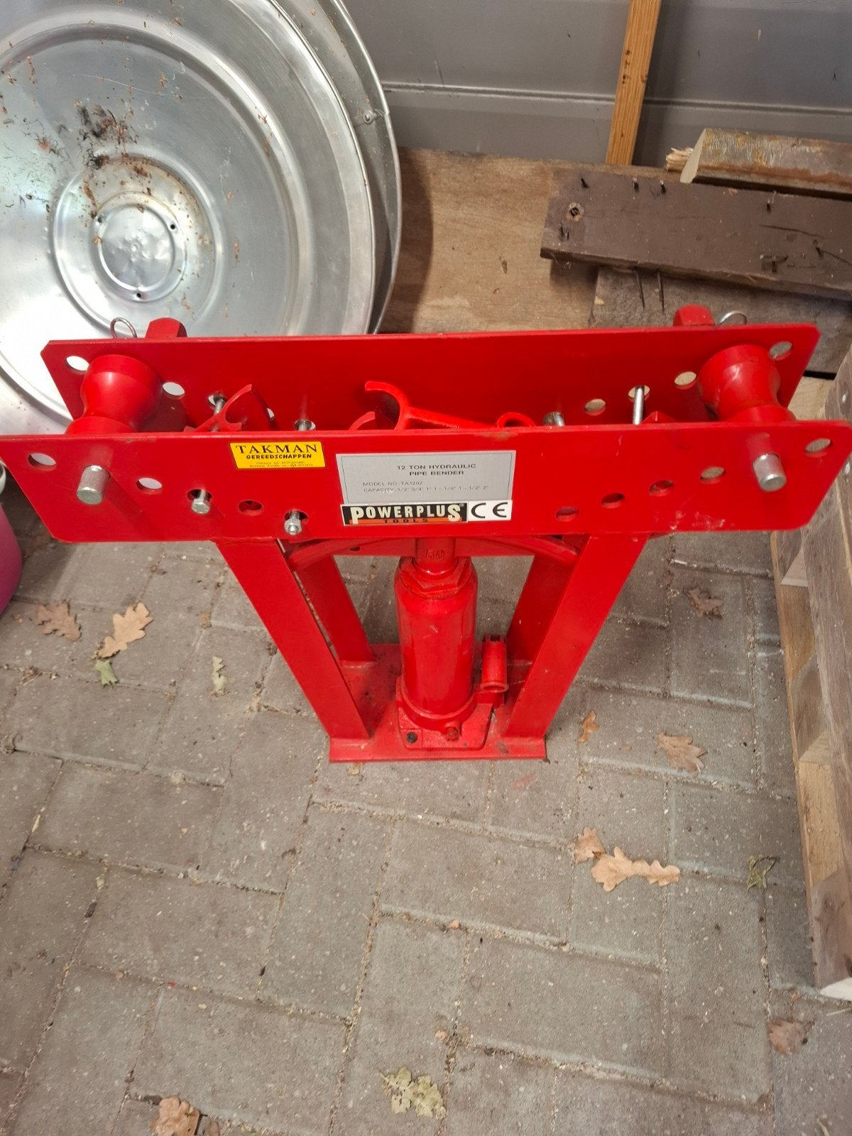 Powerplus 12 Ton Hydraulische Pijpenbuiger - Model TA1202, Ophalen, Nieuw, Overige typen, Overige merken