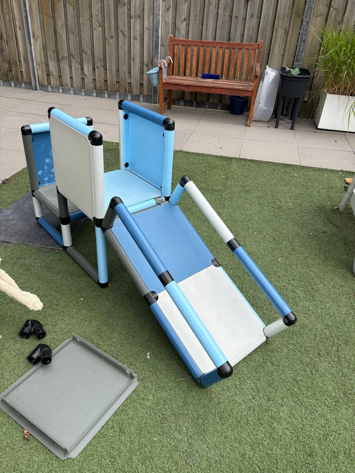 Quadro Home Adventure petrol, Kinderen en Baby's, Speelgoed | Buiten | Speeltoestellen, Ophalen, Gebruikt, Glijbaan