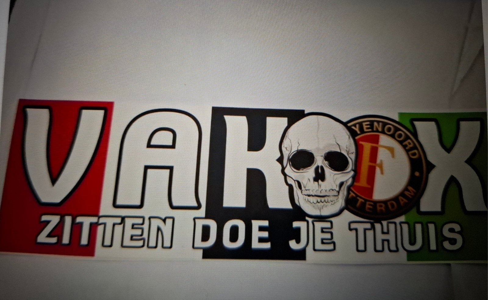 Sticker Vak X zitten doe je thuis, Ophalen of Verzenden, Nieuw, Sport