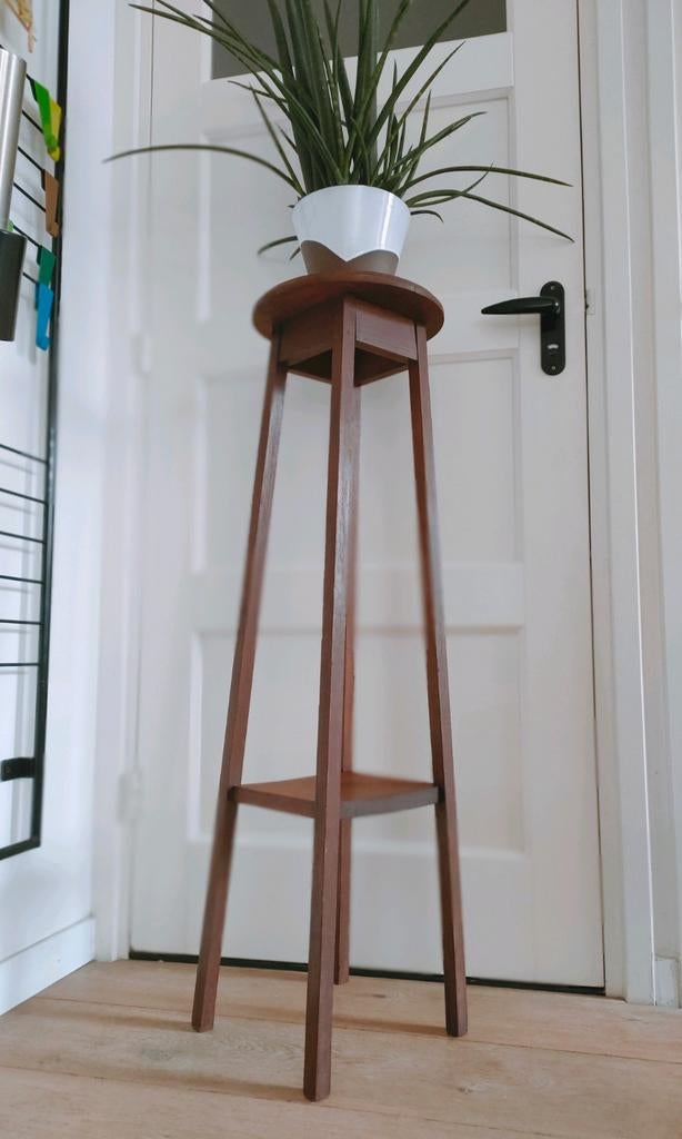 Eiken plantentafel antiek plantentafeltje art deco, Huis en Inrichting, Woonaccessoires | Zuilen en Pilaren, Gebruikt, Ophalen