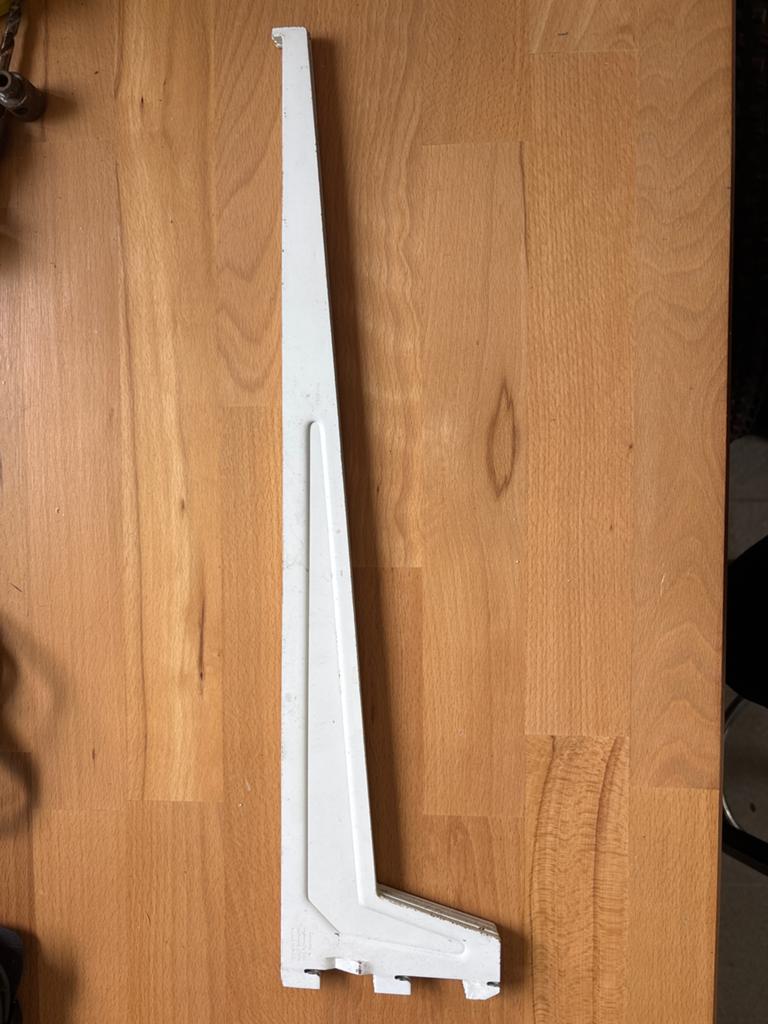 4x Witte Plankdragers 50cm - Gebruikt, Ophalen of Verzenden, Gebruikt