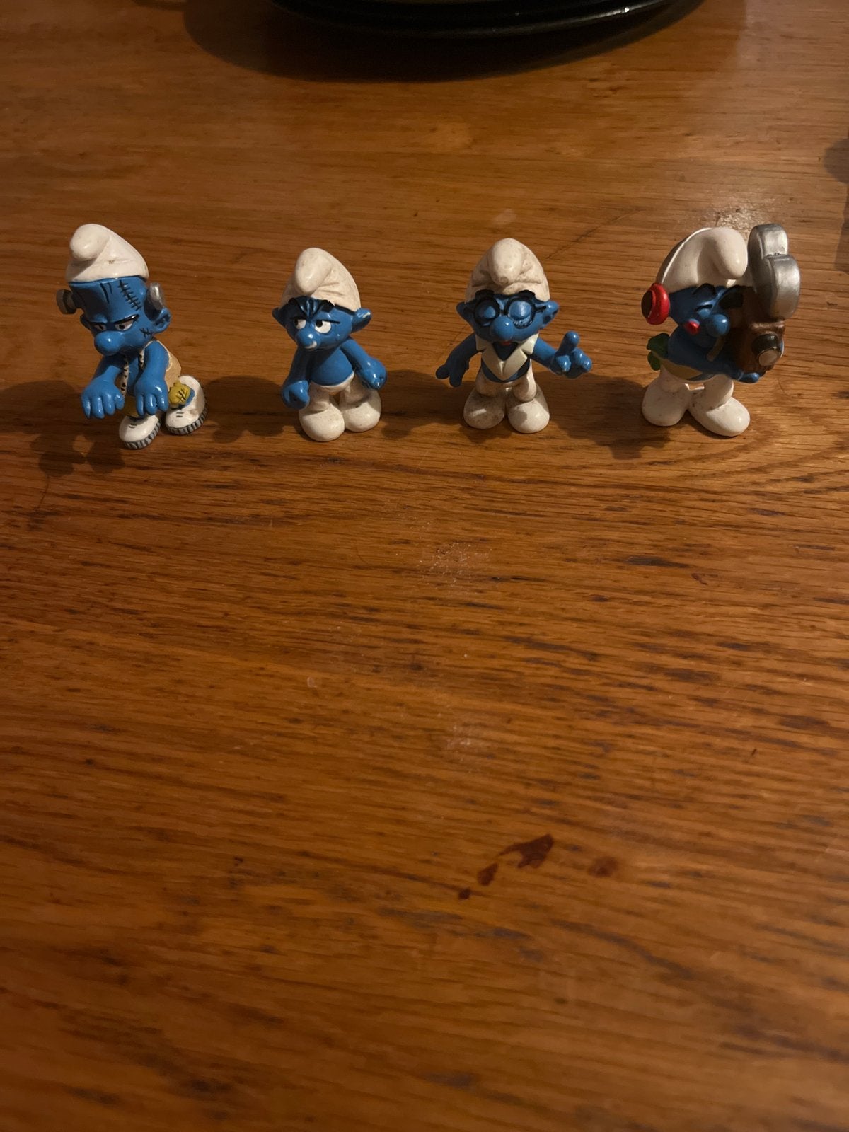 Set van 4 Smurfen beeldjes - Diverse karakters, Verzamelen, Ophalen of Verzenden, Gebruikt, Verschillende Smurfen, Poppetje, Figuurtje of Knuffel