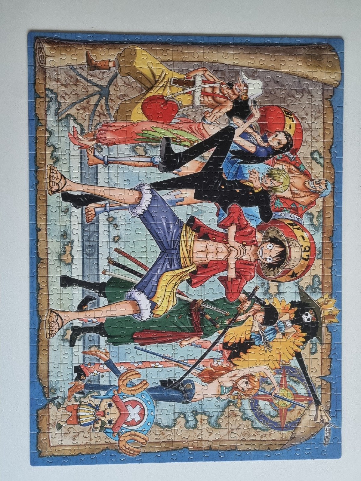 One Piece Anime Legpuzzel 500 stukjes Clementoni, Ophalen of Verzenden, 500 t/m 1500 stukjes, Zo goed als nieuw, Legpuzzel